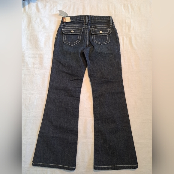 Gap Denim girls size 7, adjustable waist, 5 pockets, button back pockets, New - Picture 2 of 7